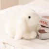 Easter Plush Toy: White Rabbit In Crawling Pose - Children's Gift