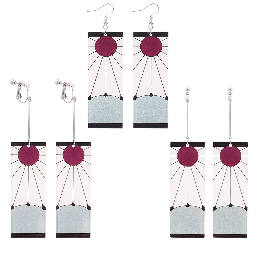 Japanese Style Demon Slayer Mutsuki Haya Female Demon Earrings