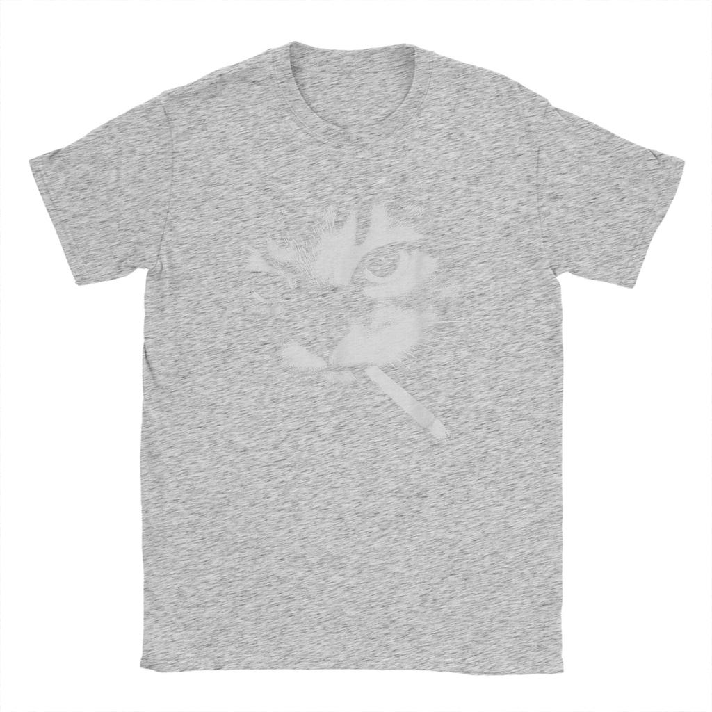 Man T Shirt Funny Smoking Black Cat Face Meme T-Shirts Fashion Summer Tee Shirt Awesome Printed Pure Cotton Tops Plus Size