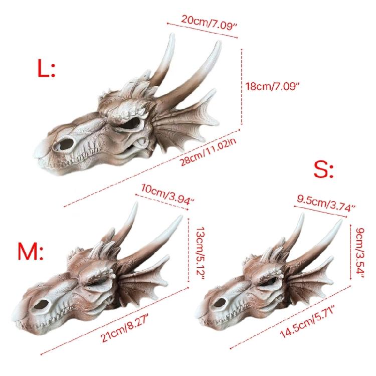 Realistic Dinosaur Skull Landscape Hideaways House Fish Shrimp Aquarium Decors