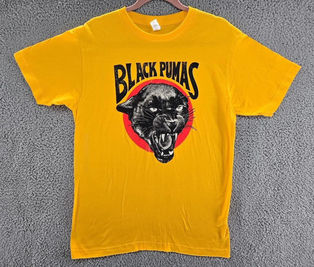 Vintage Black Pumas Band Shirt Unisex Concert T-Shirt Full Size S-3XL