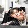 1Pc Cha Eun-woo Blanket Soft Comfortable Polyester Blanket All Season Warm Throw Bedroom Office Outdoor Use Ideal Christmas Gift Choice Print Home Bla
