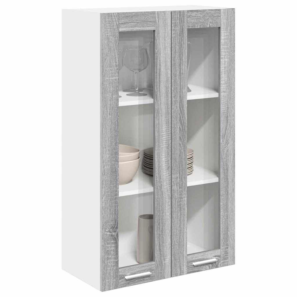 Hanging Cabinet Grey Sonoma 60 X 31 X 100 Cm Particleboard