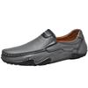 Fashion Casual Leather Man Loafers Comfy Summer Slip on Footwear Breathable Men Leisure Walk Driving Shoes Moccasins Non-Slip Boat Flats