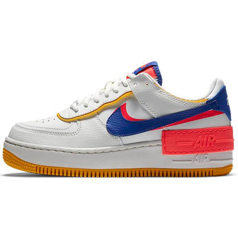 Nike Air Force 1 Low Shadow White Flash Crimson Astronomy Blue Women's Sneakers CI0919-105