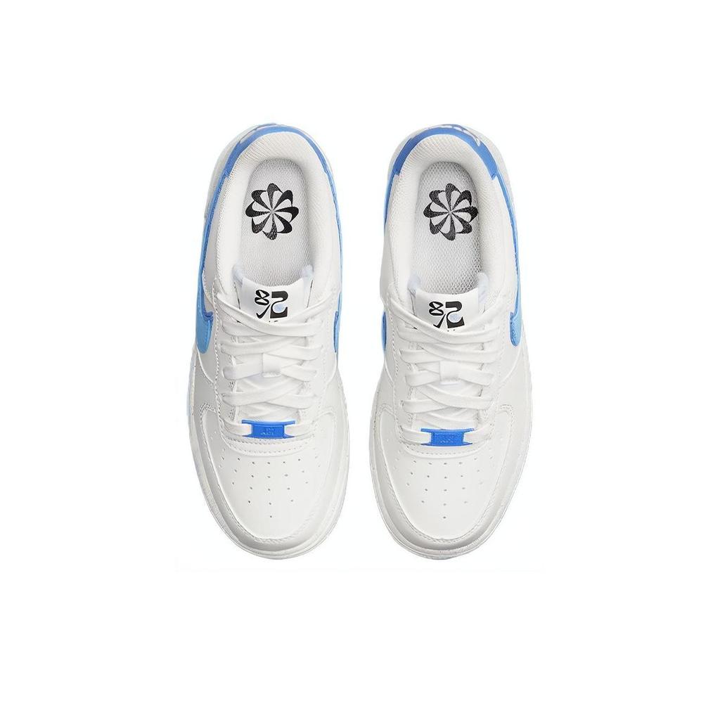 Nike Air Force 1 LV8 GS '82 Blue Chill' White Blue Kids Casual Sneakers DQ0359-100