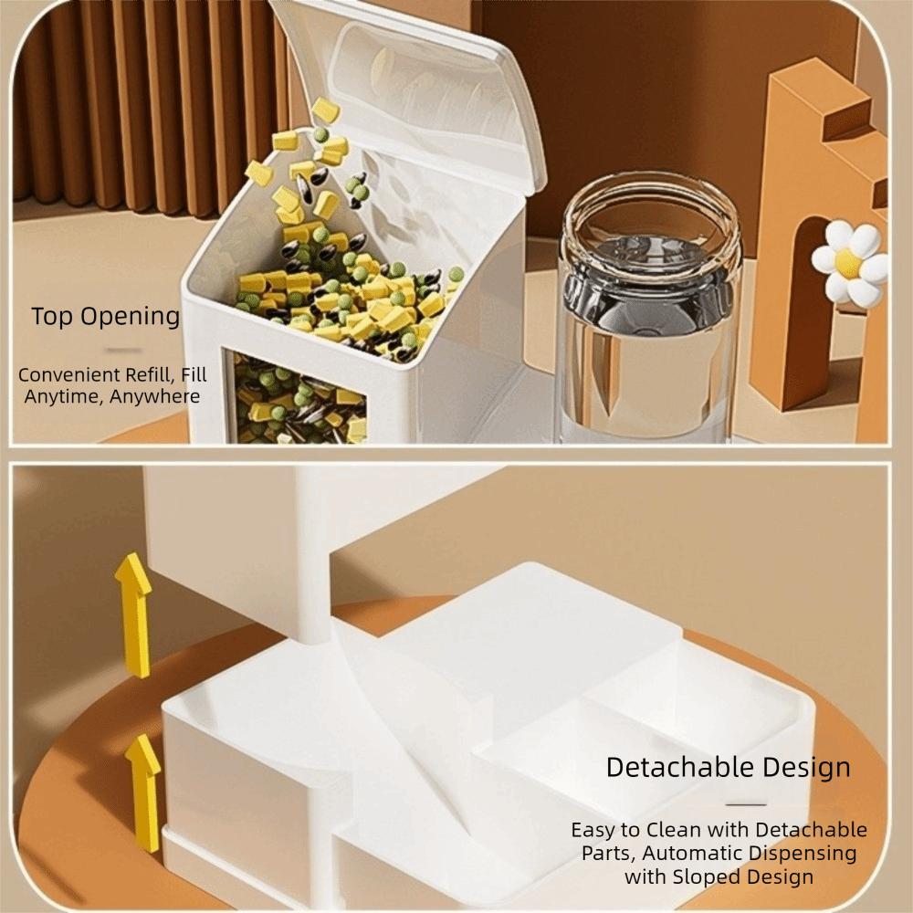 Large Capacity Hamster Water Bottle No Drip Food Water Dispenser Pet Water Kettle for Rat Rabbit