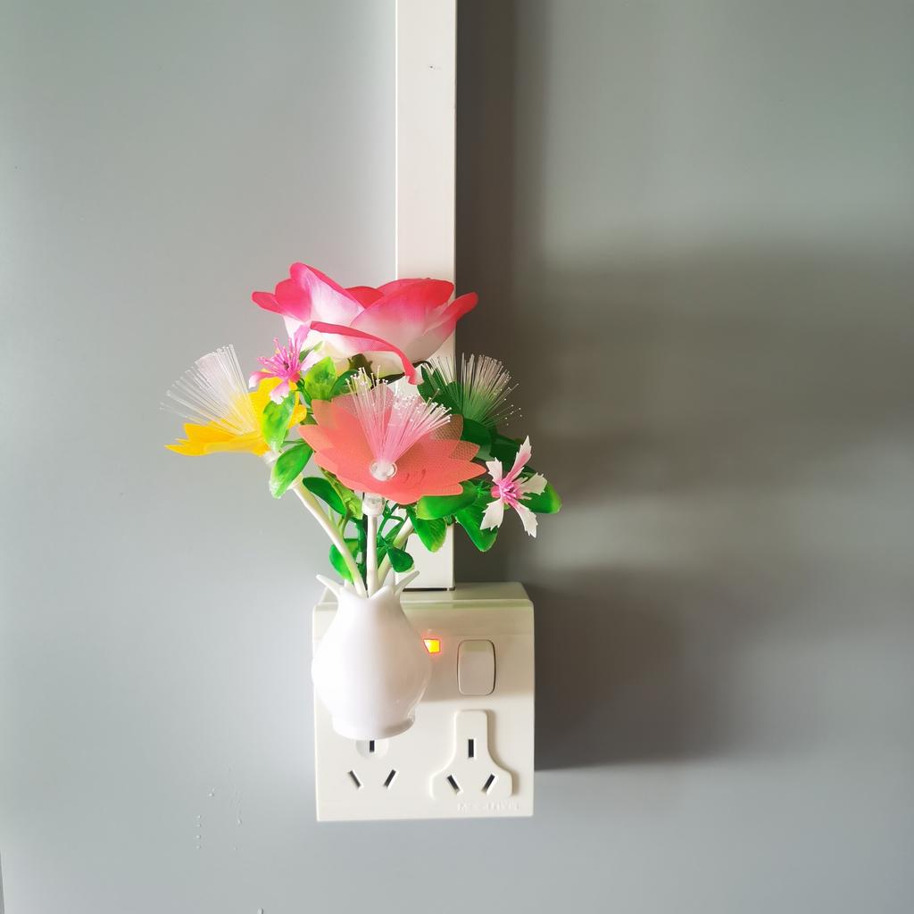 Intelligent Night Light Automatically Lights Up The Vase Fiber Optic Core Night Light Intelligent Light Control LED Energy-saving Beautiful Light