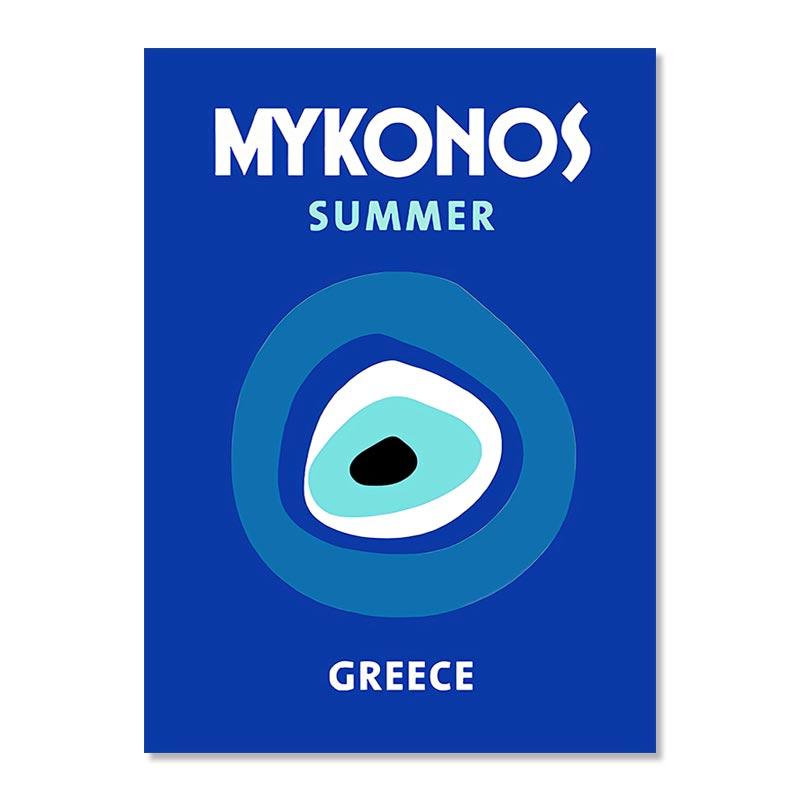 Ibiza Mykonos Tulum Athen Toskana Madrid Wandkunst Leinwand Poster und Drucke Nordische Malerei Wandbilder für Wohnzimmer Dekor