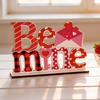 Valentine's Day Wooden Table Sign Gift Centerpiece for Anniversary Farmhouse