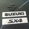 Car Front Hood Abs Car Front Logo Rear Bumper Tail Door Trunk Sticker Car Rear Emblem Sticker Styling Accessories For SUZUKI SX4