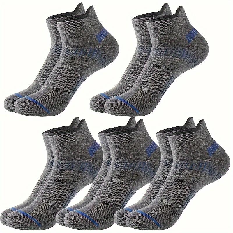 5 Paar niedrig geschnittene Söckchen für Herren, weiche Sportsocken mit geruchs- und schweißabsorbierender Wirkung, atmungsaktiv, für das Tragen im Freien zu jeder Jahreszeit