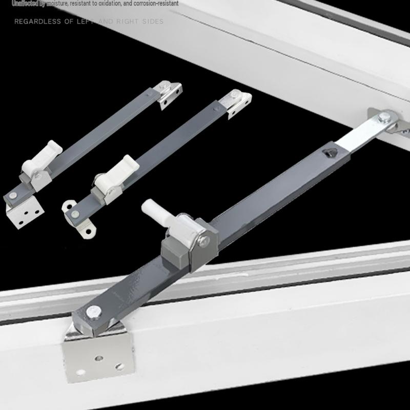 Metal Window Control Stay Window Limiter with Reinforced Integrated Sliding Track and Manual Lock for Position Adjustment Tasks