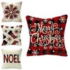 Elegant Single Side Printed Christmas Cushion Cover With Fadeless Bright Colors