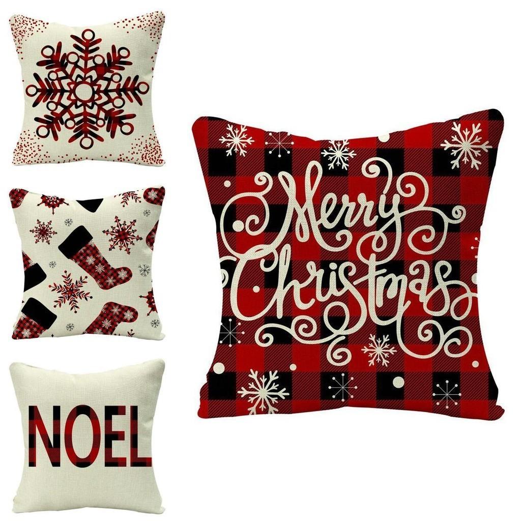 Elegant Single Side Printed Christmas Cushion Cover With Fadeless Bright Colors