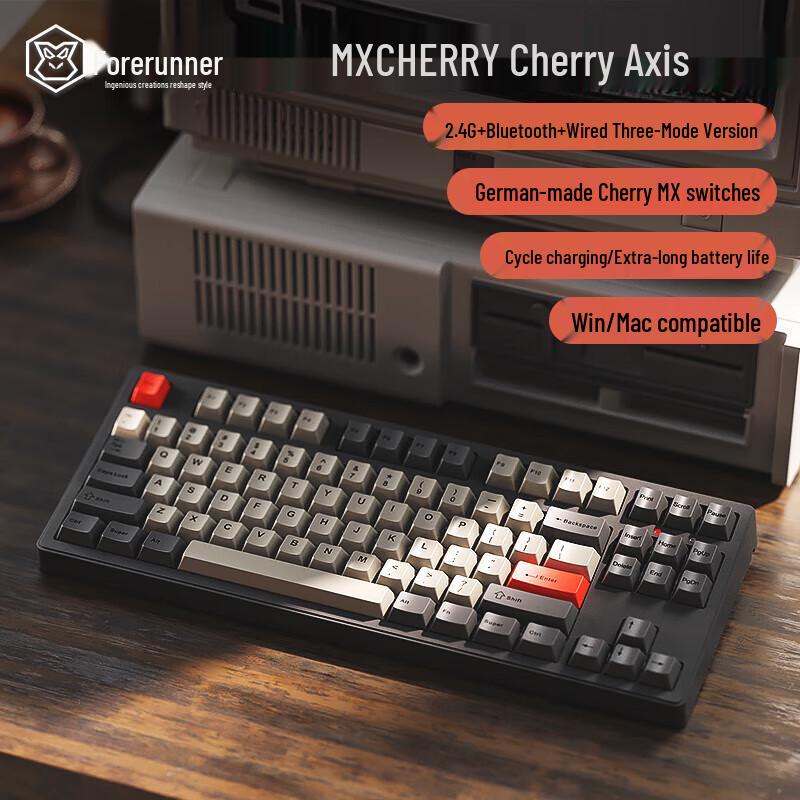 Feker CR87 87-Key Three-Mode Cherry MX Mechanical Keyboard