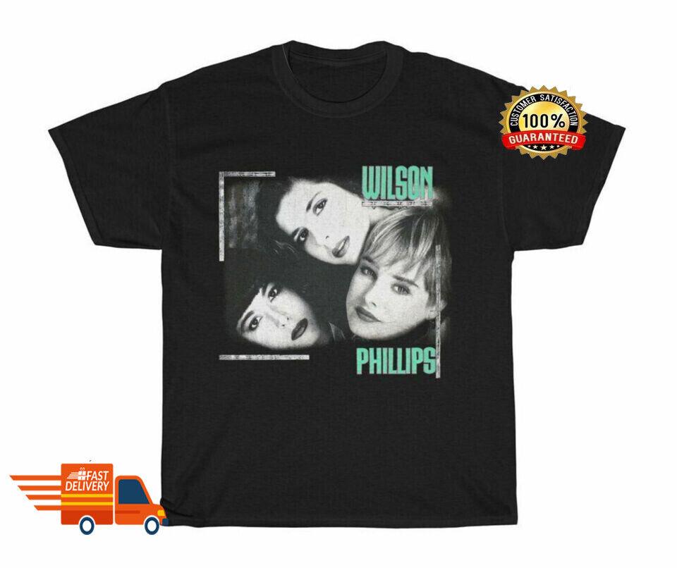 Новая черная футболка Wilson Phillips с коротким рукавом все размеры унисекс классическая L 1940₽