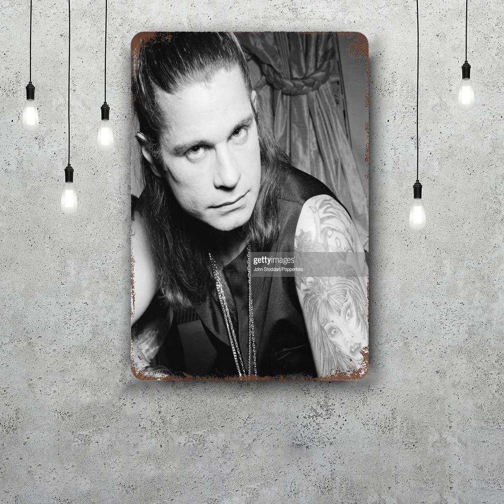 Ozzy osbourne Dekorationsposter Vintage Blechschild Metallschild Dekorative Plakette für Pub Bar Man Cave Club Wanddekoration