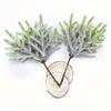 12 Pcs/2 Bundles Artificial Plants Fake Pine Vases Christmas Decorations for Home Wedding DIY Gifts Box Wreath Scrapbooking Plastic Flowers