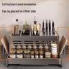Multifunctional Kitchen Condiment & Knife Storage Rack