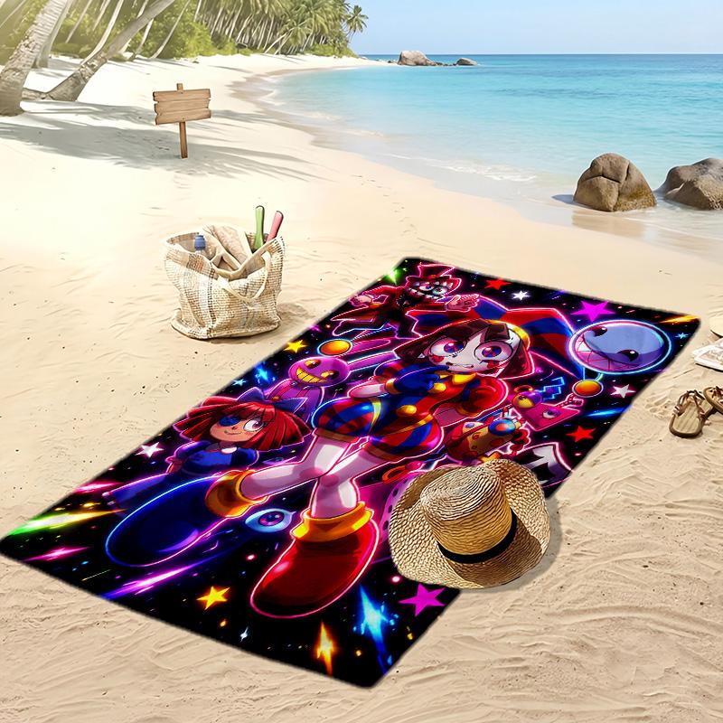 The Amazing Digital Circus Beach Towel, Soft Absorbent Quick‑Dry Towel for Beach Pool Swimming Travel Home