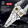 Green Forest Multi-Function Wire Stripping and Crimping Pliers – Industrial-Grade Electrician's Tool