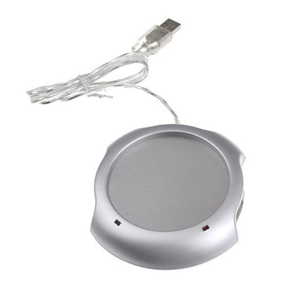USB Mug Warmer Heater Coffee Tea Cup Pad with 4-Port HUB for Office PC Laptop