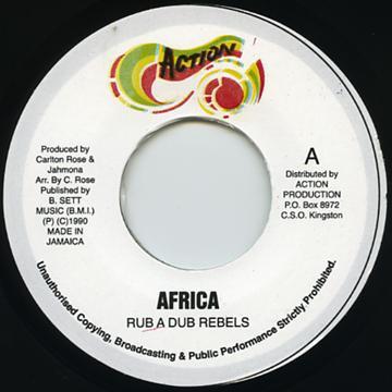 

7inch Record RUB A DUB REBELS Africa NONE 2015 UK Reggae Ska Dub Used