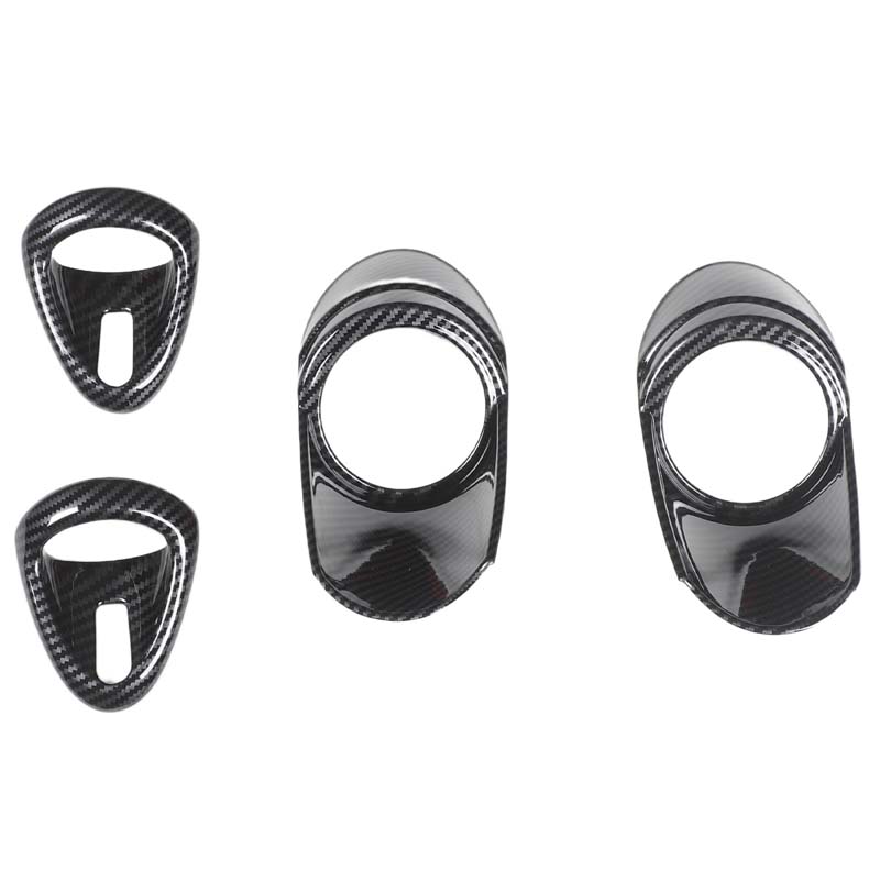 For Nissan 350Z 2003-2006 ABS Carbon Fiber Inner Door Bowl Handle Decorative Frame Stickers Automotive Interior Accessories
