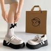 Queen Fan White French Platform Shoe Women's 2025 New Summer Skirt Versatile Mary Jane Shoes