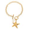 Youthway Summer Stylish Ocean Starfish Shell Charm Bracelet Stainless Steel Waterproof Metal Charm Jewelry