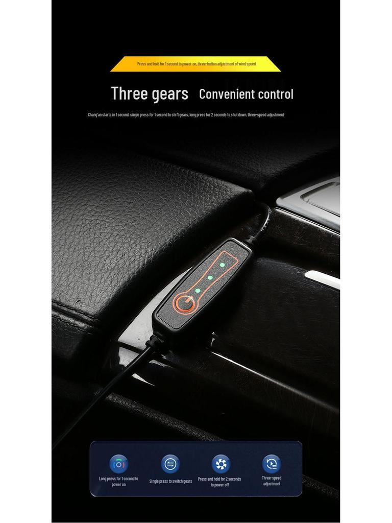 USB Cooling Ventilation Seat Cushion – Breathable Summer Comfort for Car, Truck, or Office Chair