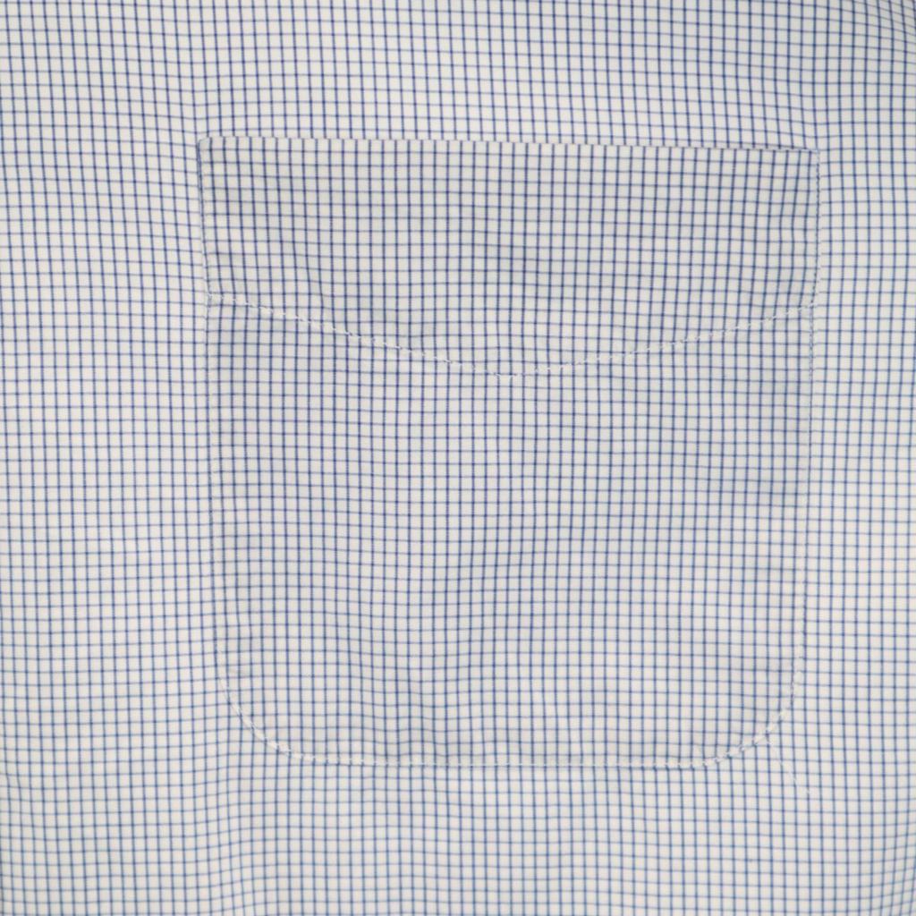 HERMES Made in France Check Pattern Long sleeve Button down shirt 42 Men's Used