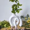 Nordic-Style Decorative Hydroponic Vase - Imitation Ceramic for Office or Living Room Decor