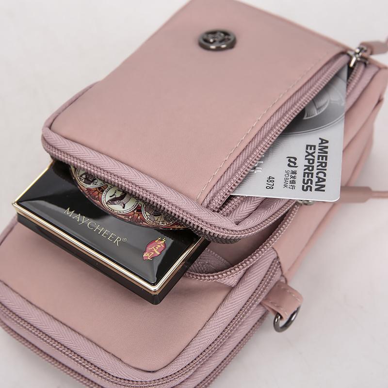 Neue Damen-Handytasche aus Nylon, Handytasche, Münzgeldbörse, Riemen, Umhängetasche, kleine Umhängetaschen für Damen, Geldbörse, Reisegeldbörse