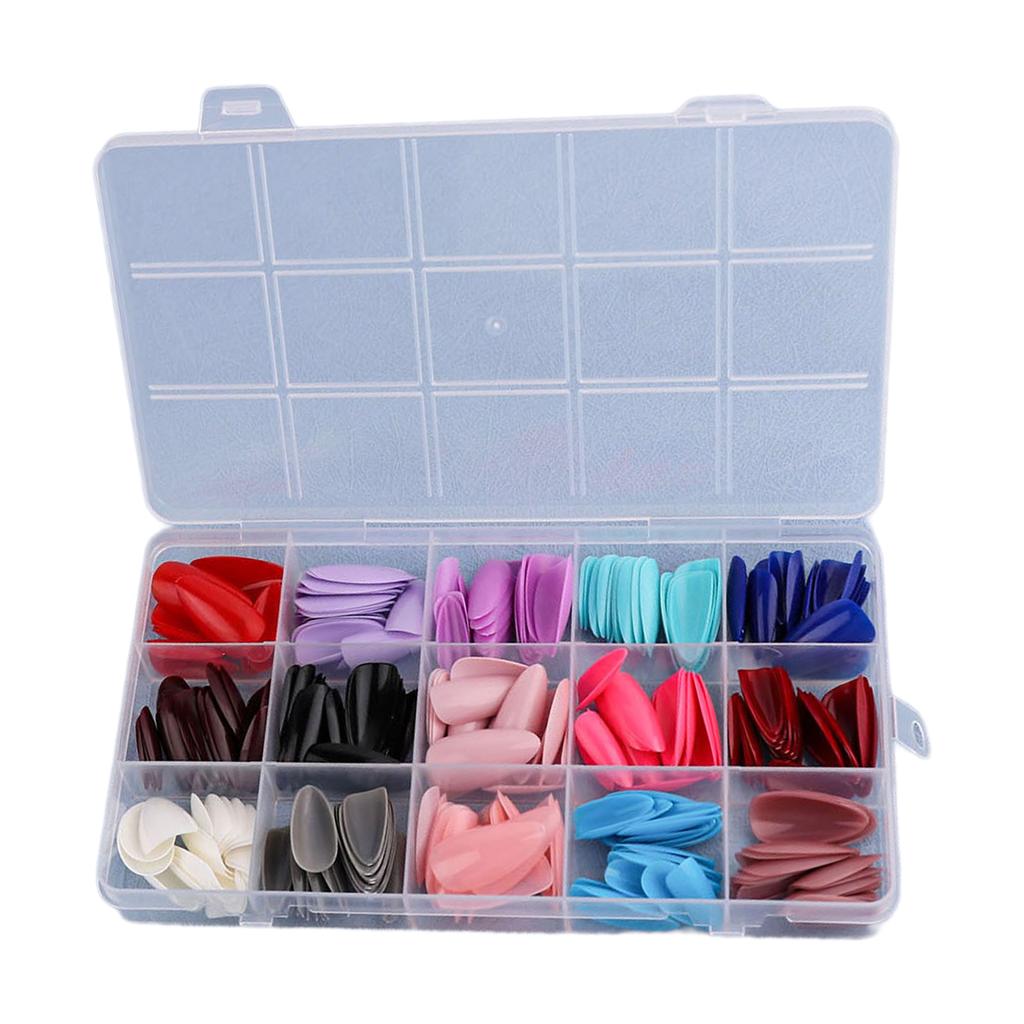 Fake Nails Acrylic Nail Tips Square/Almond/Stilettos/Coffin False Nails 360pcs Full Cover Artificial Nails with Case