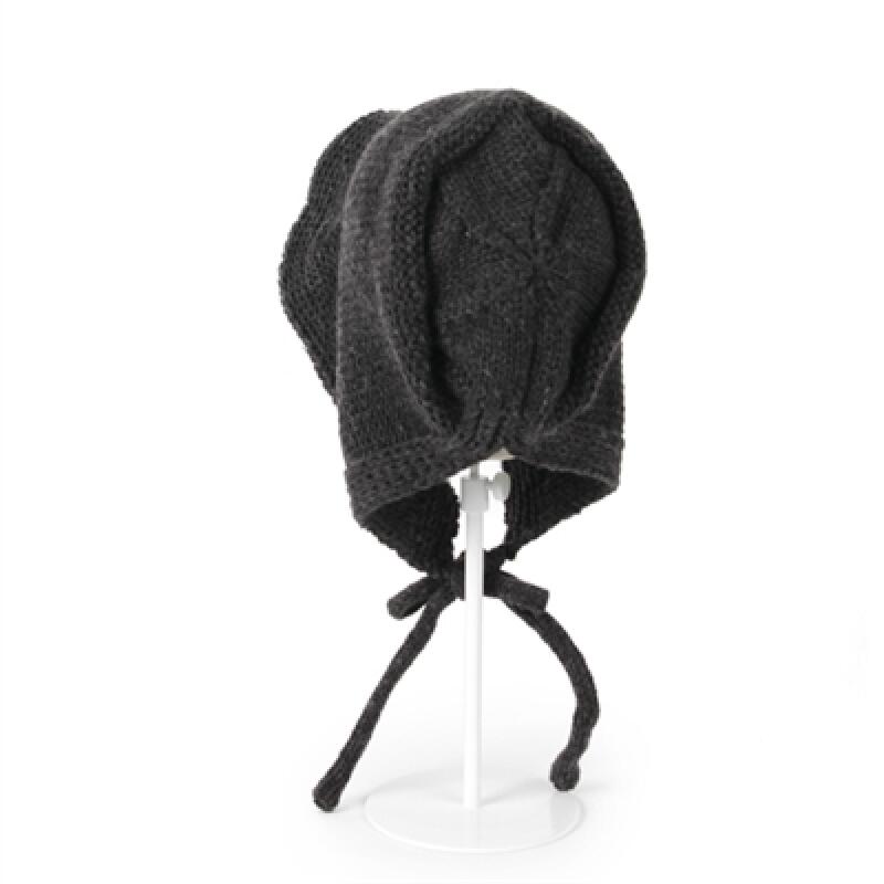 Lovely Wave Hooded Bucket Hat black