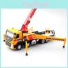 Alloy Cement Simulation Pump Truck Model Toy With Sound And Light Function