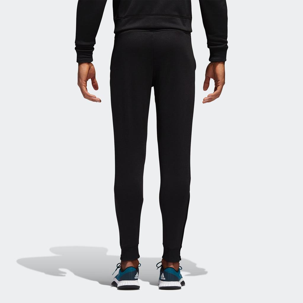 Adidas Casual Comfortable Fashion Soft Skin-Friendly Knitted Sports Pants Men Bottoms Black BQ8802