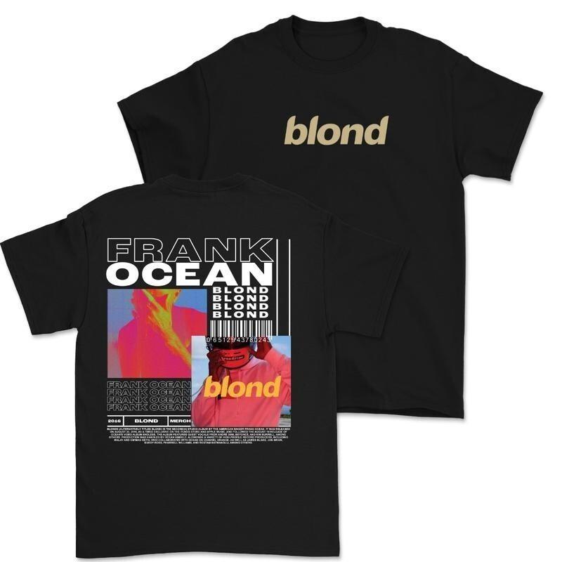 Frank Ocean BLOND Short Sleeve Tee Vintage Album Unisex Shirt Q3451 XXXXL