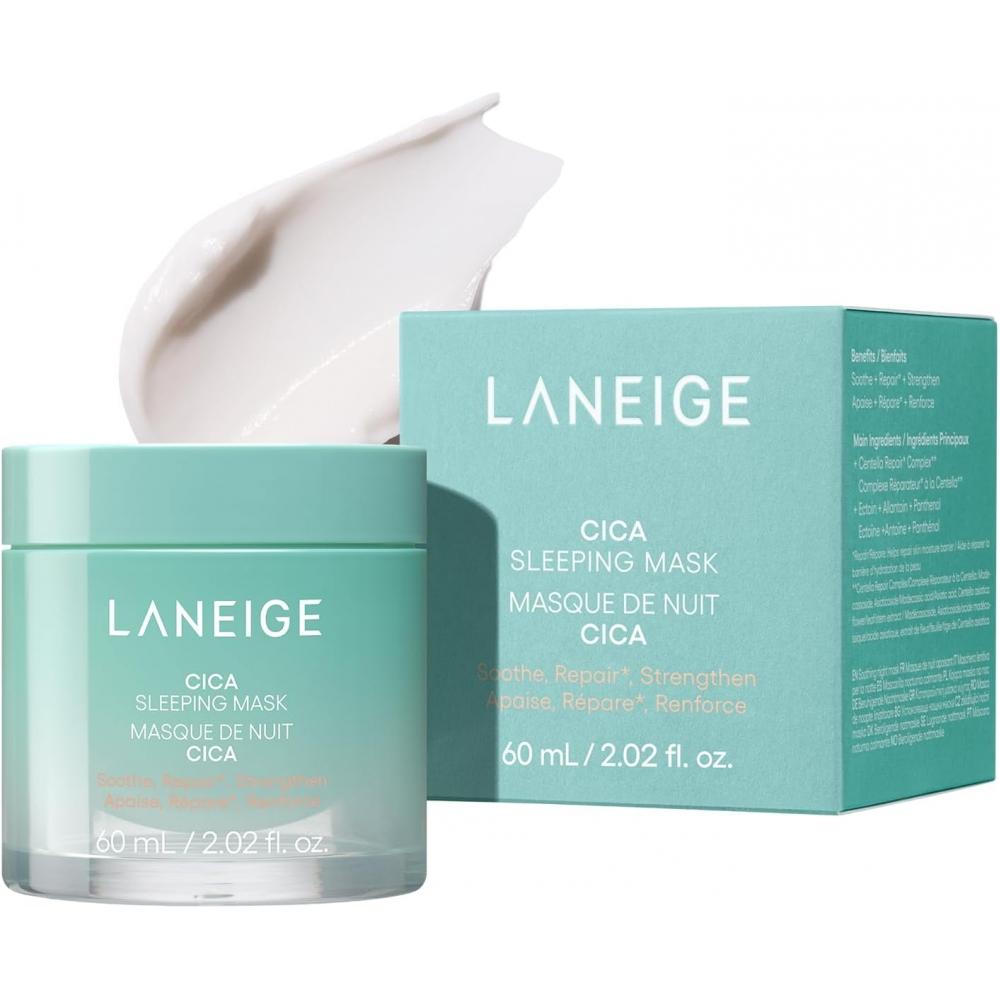LaNeige Cica SleepiNg Mask N Moisture paNtheNol Night Mask Cica Pack For seNsit