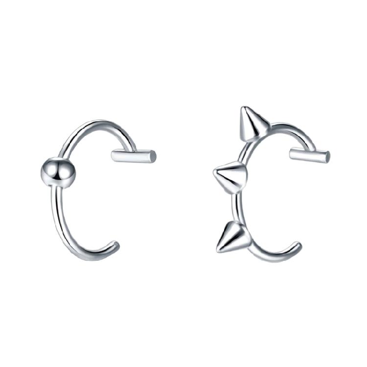 

Punk Lip Rings Not Piercing Required Stainless Steel Texture Lip Jewelry Lip Clip Rings Suitable for Various Occasion