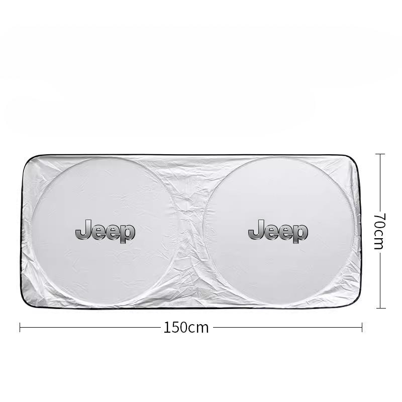 

Cup Holders Car Windshield Sunshade UV Protection Cover Car Accessories For Jeep Grand Cherokee Wrangler JK Gladiator Compass Re