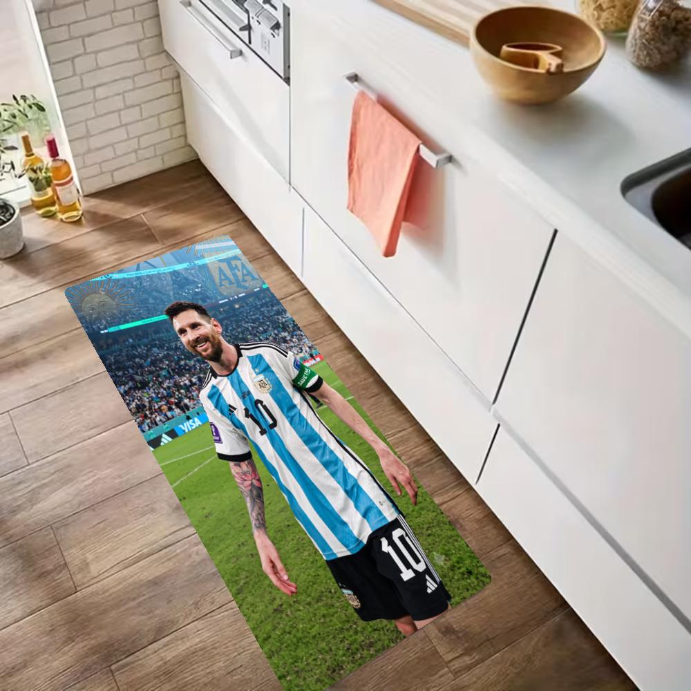 Messi Kitchen Mats Durable Bathroom Pads Comfortable Rugs Carpets For Kitchen Home Office Sink Laundry Room Bathroom Decor