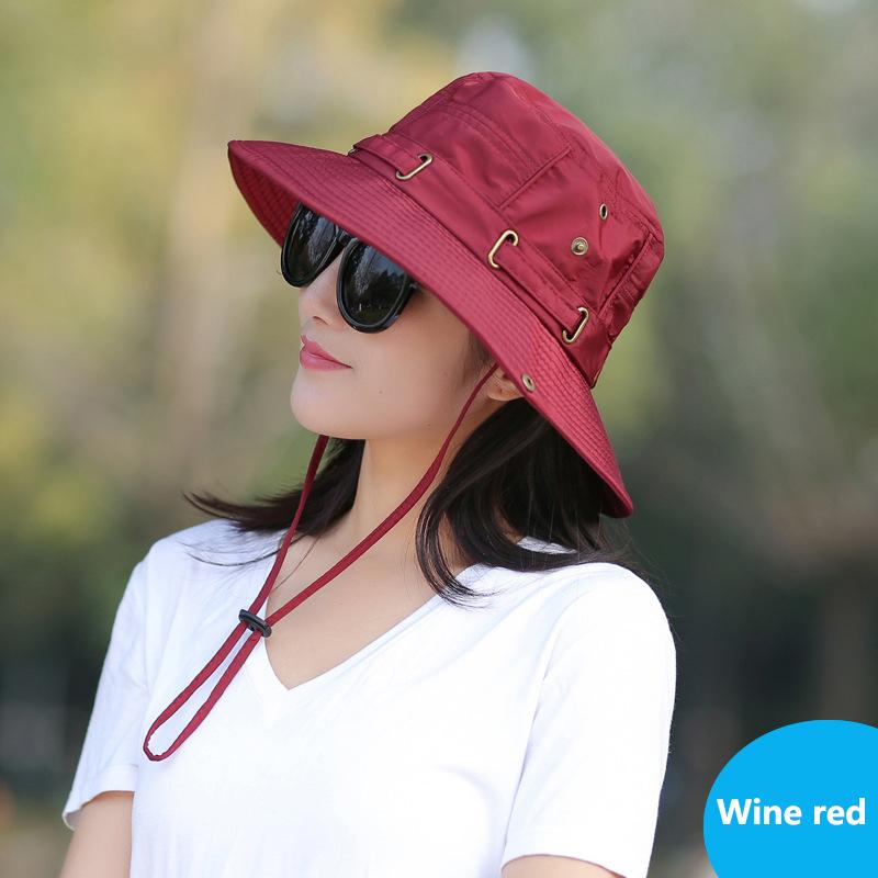 Panama Sun Protection Outdoor Hat sun hat pure cotton men s and women s summer sun hat foldable fisherman Caps