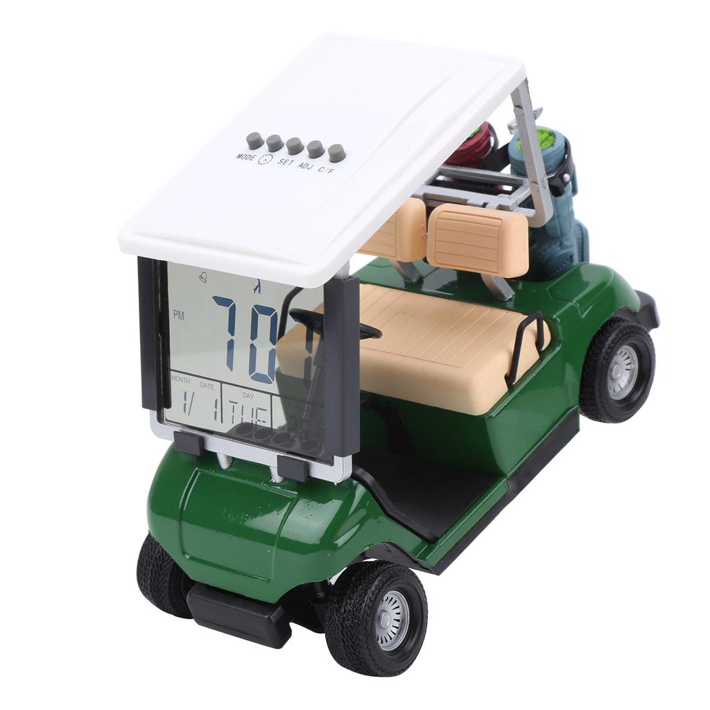 Plastic Golf Perpetual Calendar Club Car Present Gift Miniature Golf Cart Clock Accessory
