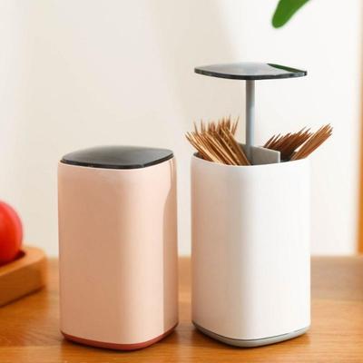 1PCS Creative Automatic Pop-up Press Floss Box Household Cotton Swab Box Toothtip Holder Put Household Commercial Toothpick Box