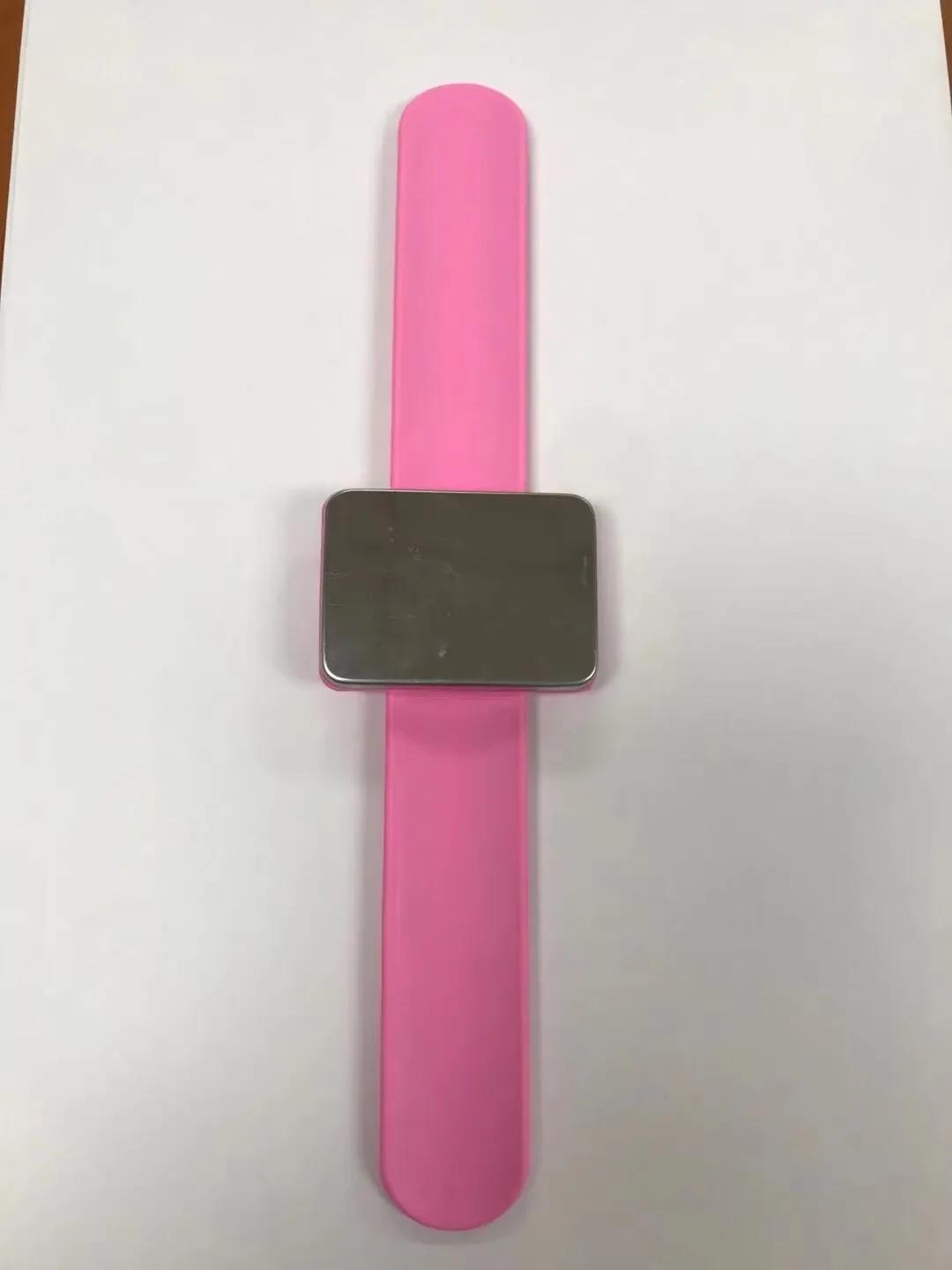 Магнитная игольница для шитья на запястье Магнитная игольница для шитья Магнитный держатель для иголок для шитья Магнитное силиконовое запястье розовый