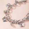 Butterfly Bracelet Woman Layered Girl Bracelets Tassel Clavicle Chain Lady Party European Zinc Alloy Collares Tous Woman