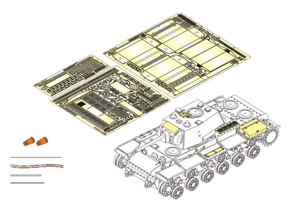 

Voyager Model World War II Army Soviet 1941 Early Production Vehicle Basic Set Tamiya Plastic Model Parts PE351094A 1/35 Russian/Soviet KV-1 (for